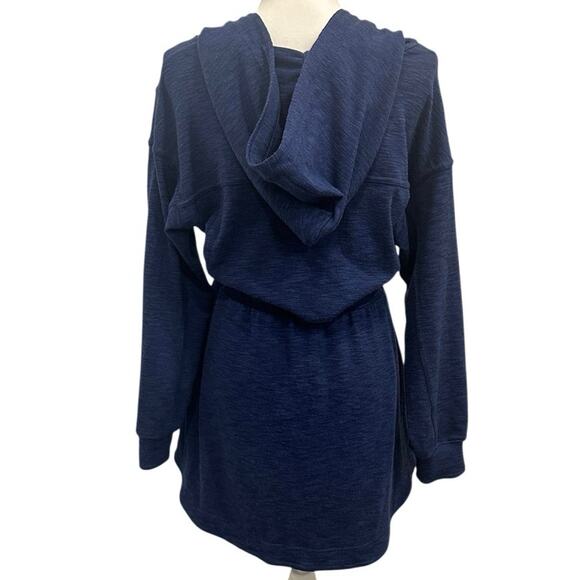 Daily Practice Anthropologie Navy Hoodie Tunic Hiking Dress Gorpcore Granola - Picture 4 of 15